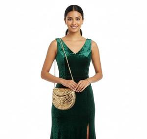 Bolso de Mano de Lujo Personalizado con Mosaico de Espejos para Mujer - Cartera de Noche Hecha a Mano con Adornos y Correa de Cadena - Estilo Vintage - Product Image 5