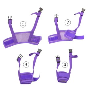 Purple Nylon Adjustable <b>Dog</b> Trainer <b>Collar</b> <b>Small</b> Size Buckle Closure Simple Style All Seasons Pet Accessory - Product Image 2