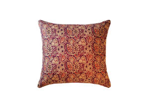 Funda de Cojín Cuadrada Personalizable, 100% Algodón, con Estampado Floral Hecho a Mano, Diseño Étnico Indio, Extraíble - Product Image 2