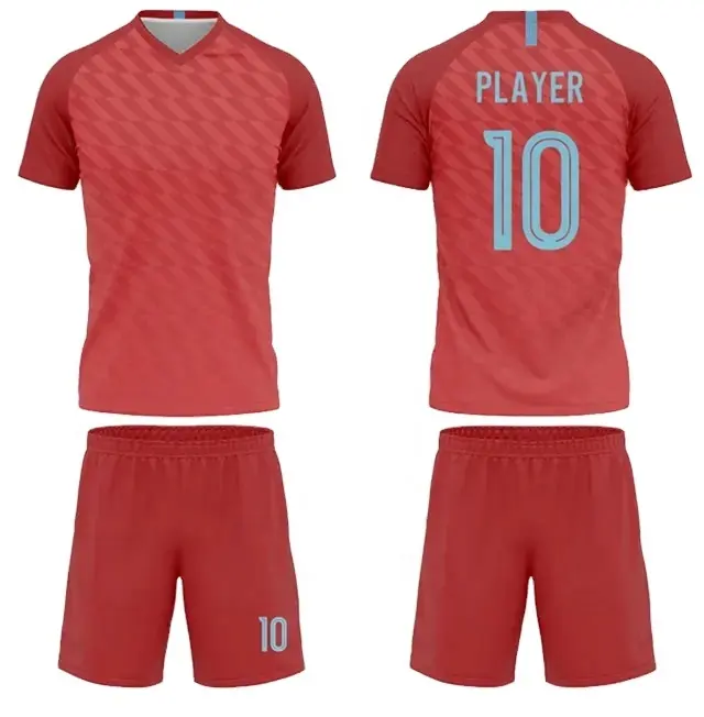 Maillots et shorts de football en polyester sublimé vêtements de football vêtements de football personnalisés maillots de football kit de maillot uniforme de Thaïlande