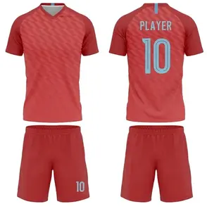 Gesublimeerde Polyester Voetbalshirts En Korte Broeken Voetbalkleding Op Maat Voetbalkleding Voetbalshirts Thailand Uniform Jersey Tenue