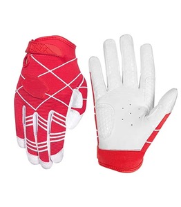 Performance Leather Baseball Batting Gloves Waterproof Right-Handed Throw for Infield Use <b>Game</b> Day/Practice Breathable Fit - Product Image 2