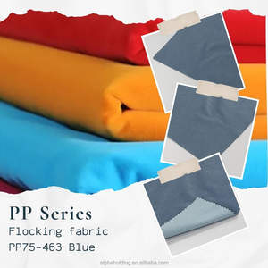 Tela de flocado Pigpell con reverso de rayón tejido de 54" x 70Y para embalaje de joyería PP75-463 Azul - Product Image 2