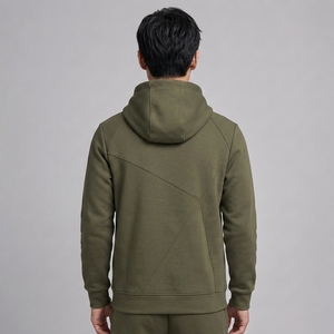Sudadera con Capucha Blanca de Invierno Personalizada para Hombre, Sudadera con Capucha Bordada, Ropa Deportiva Informal OEM, Fabricante de Sudaderas de Forro Polar para Equipos al por Mayor - Product Image 3