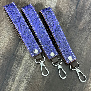 Porte-clés en cuir de vache artisanal 2025, style occidental haut de gamme, mousqueton durable, clip à clés mignon pour femmes - Product Image 5