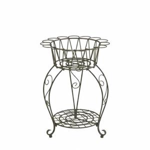 Soporte Redondo de Hierro Negro Hecho a Mano para Plantas, Soporte Metálico para Macetas de Interior y Exterior, Decoración para el Hogar, Exhibidor, Precio Más Bajo - Product Image 1