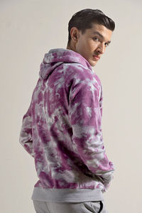 Sudadera con capucha OEM de media cremallera, teñida, ajustada, 100% algodón, informal, unisex - Product Image 3