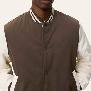 Blouson universitaire en gros pour hommes, blouson bomber de basketball respirant, personnalisable avec logo, style streetwear, OEM - Product Image 4