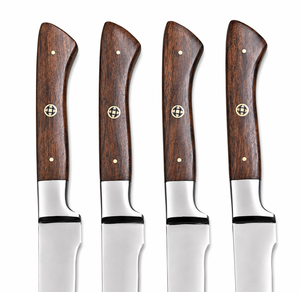 Couteau à steak artisanal LEGACY BLADES OEM en acier inoxydable moderne, manche en bois Pakka, finition polie, compatible lave-vaisselle, couteau de cuisine - Product Image 5