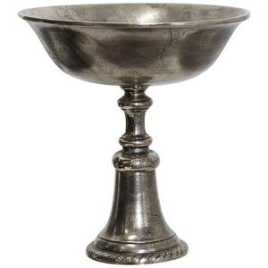 Antique Gold Compote Bowl Pedestal Centerpiece Urn Aged Brass Metal Flower <b>Vase</b> for Wedding Table Decor & Luxury Home Accents - Product Image 2