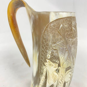 Handcrafted Viking Drinking <b>Horn</b> Tankard Durable Antique Style Natural <b>Horn</b> & <b>Buffalo</b> <b>Horn</b> Beer Carved <b>Horn</b> Mugs Sale - Product Image 1