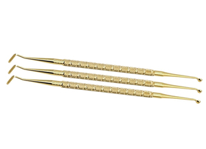 Brosse dentaire manuelle de haute qualité à double extrémité en acier inoxydable pour la restauration de cavités dentaires en composite et en amalgame - Product Image 4
