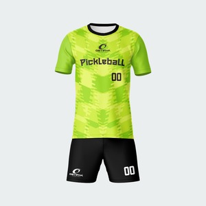 เสื้อยืดและกางเกงกีฬาพิมพ์ลายตามสั่งขายส่งสำหรับกีฬาพิคเคิลบอลแบบยูนิเซ็กซ์ - Product Image 1