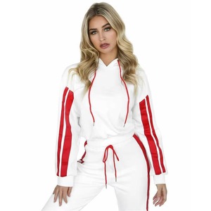 Conjunto Deportivo de 2 Piezas para Mujer con Logotipo Personalizado, Transpirable, Estampado, 100% Algodón, con Sudadera con Capucha y Pantalones Deportivos, Ropa Deportiva Informal Ligera - Product Image 5
