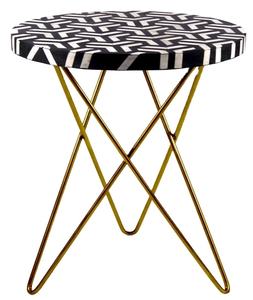 Table de chevet moderne de luxe faite à la main en MDF incrusté d'os Table d'appoint de style indien pour chambre salon meubles tendance recommandés - Product Image 2