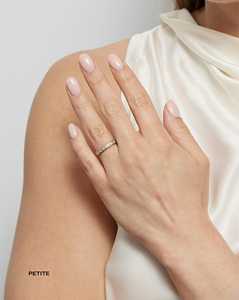 Anillos Apilables de Eternidad con Diamantes Cultivados en Laboratorio con Corte Esmeralda, Engaste de Bisel, Oro Sólido de 14K y 18K Personalizado, Anillos de Boda, Precio de Fábrica al por Mayor - Product Image 4