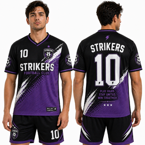 Conjunto de Uniforme de Fútbol Premium Personalizado, Camiseta y Pantalones Cortos Transpirables, Uniforme Deportivo, Proveedor de Fábrica OEM, Diseños 2026, Uniformes de Equipo - Product Image 1