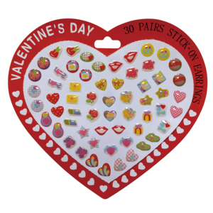 Pegatina de PVC Epoxi con Forma de Corazón para el Día de San Valentín, Impresa en 4 Colores CMYK, Removible, Resistente al Agua, para Regalo Promocional - Product Image 1