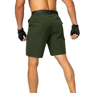 Pantalones cortos de senderismo estilo lona para hombre, ligeros, de secado rápido, diseño multifuncional, cintura elástica, para exteriores - Product Image 6