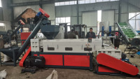 Machine d'extrusion multi-matériaux JinPeng modèle 125 pour la fabrication de granulés et de pastilles plastiques, production de 100-150 kg/h