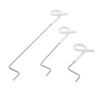 Aislador de esquina blanco offset para poste de madera, 150 mm, brazo único, accesorio para cerca eléctrica, resistente a los rayos UV