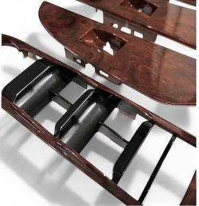 Juego de 4 Cubiertas Decorativas para el Panel de Interruptores de Ventanas, para GMC Yukon Denali, Chevrolet Tahoe y Suburban 2010-2014, Reemplazo OEM, Color Madera - Product Image 5