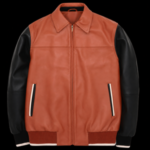 Nouvelle veste universitaire en jean déchiré et délavé pour homme, respirante, couleur unie, col rabattu en cuir, poches boutonnées, automne - Product Image 1
