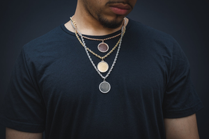 Custom VVS Moissanite Photo Pendant 925 Silver Hip Hop Pendant Memorial Pendant Picture Frame Circle Pendant Gifts For Men's - Product Image 2