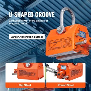 Sollevatore Magnetico da 100 kg (220 libbre) con Fattore di Sicurezza 2.5, Magneti di Sollevamento Permanenti in Acciaio al Neodimio - Product Image 6