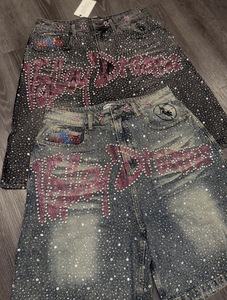 Pantalones Cortos de Mezclilla Retro para Hombre, de Cintura Media, Transpirables, de Secado Rápido, Estilo Urbano, Personalizados, del Fabricante - Product Image 5
