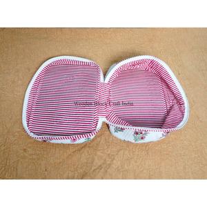 New Arrival Wholesale Handcrafted Tassel Printed Pure 100% Cotton Zipper Closure Small Eco-Friendly Cosmetic Organizer Bag - Product Image 5