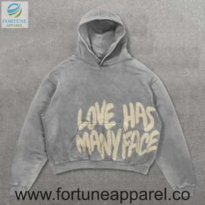 Sweat-shirts et pulls à capuche décontractés pour hommes OEM, en molleton, à manches longues, imprimés, coupe oversize, vente en gros - Product Image 4