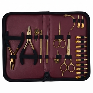 Juego Completo de Herramientas para Instalación de Extensiones de Cabello de Uso Comercial, Acero Inoxidable, Alicates de Crimpado de 3 Orificios, Removedor de Cuentas, Herramienta de Bucle - Product Image 3