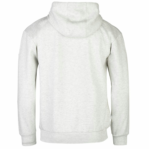 Sweat à capuche zippé pour homme, coupe classique, en molleton de coton/polyester respirant 220g, doux, avec broderie 3D et teinture unie - Product Image 2
