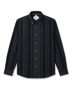 เสื้อเชิ้ตผ้าฝ้าย 100% ลายทางสไตล์คลาสสิค ใส่สบาย ระบายอากาศดี เหมาะสำหรับฤดูร้อน แบบติดกระดุม ODM - Product Image 4