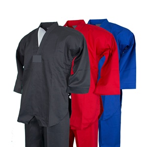 Uniforme Profesional de Taekwondo Dobok para Hombre y Mujer, Conjuntos de Alta Calidad de Algodón y Poliéster para Entrenamiento y Competencia de Artes Marciales - Product Image 1