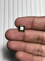 Moldavite naturelle facettée taille octogonale, pierre précieuse en vrac certifiée par un tiers, origine CZ pour la fabrication de bijoux