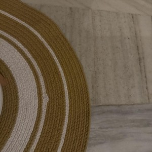Hand Woven Jute <b>Rug</b> Natural Variations Unique Texture Non-Slip Reversible Geometric Pattern Medium <b>Thickness</b> PET Picnic Outdoor - Product Image 3