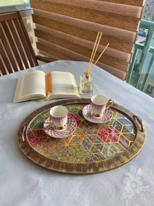 Bandeja de Madera Estampada de Tamaño Estándar, Bandeja de Madera Estampada Multicolor para Cocina y Comedor, Plato Decorativo para el Hogar al por Mayor - Product Image 4