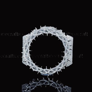 Crystal Frosted <b>Watch</b> <b>Case</b> Mod Kit Stainless Steel Octagon Luxury Street Style Fashion Statement Timepiece Frame Upgrade Design - Product Image 5