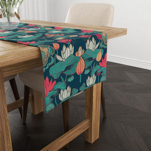 Camino de Mesa Rectangular de Algodón de Primera Calidad, Más Vendido, para Mesa de Comedor, con Marca Personalizada - Product Image 4