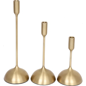 Stones Shape Aluminum <b>Candle</b> Holder Pillar for Home decoration Christmas Party Decorated Golden tableware <b>Candle</b> stand Holder - Product Image 1