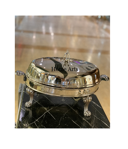 Réchaud de table décoratif pour restaurant, design chafing dish en acier inoxydable couleur argent, qualité supérieure - Product Image 5