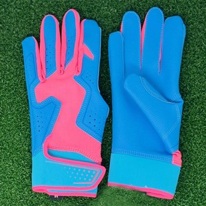 ถุงมือตีเบสบอลสีเหลืองคุณภาพสูง หนังแท้บริเวณฝ่ามือ ระบายอากาศได้ดี สไตล์มืออาชีพ อุปกรณ์ตีลูกเบสบอล ตลาดอเมริกาและยุโรป - Product Image 4