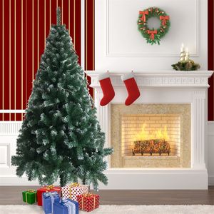 Albero di Natale Bianco in PVC da 180 cm con Gambe in Ferro, 650 Rami, Elegante Decorazione Natalizia - Product Image 4