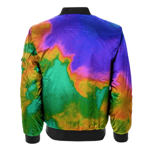 Unisex Customizable Windproof <b>Lightweight</b> Bomber <b>Jacket</b> Fashion Casual Winter Outerwear Custom Logo Colors Wholesale OEM/ODM - Product Image 2