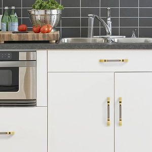 Maniglie per mobili da cucina in lega di zinco stile moderno rustico, pomelli a barra per cassetti, finitura nichel spazzolato per armadi e ferramenta per palestre - Product Image 3
