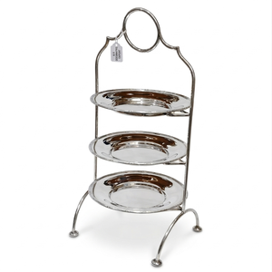 Elegant Silver 3-Layer Dessert Display <b>Stand</b> Mirror Polished Metal Cake Rack Vertical Serving Tray for High <b>Tea</b> and Party Events - Product Image 1