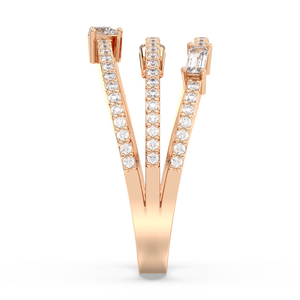 Bague de fiançailles REYES personnalisable en moissanite de 0,56 carat en argent sterling 925, cadeau de mariage, bijoux fins pour femmes - Product Image 5