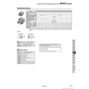 Robots paralelos SMC Pneumatics-Pinza de aire - Product Image 1